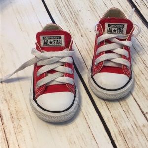 Toddler Kids RED Chuck Taylor’s